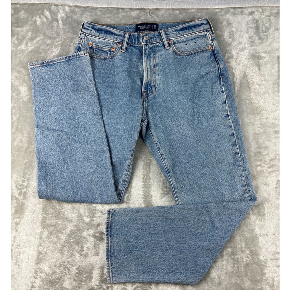 Abercrombie & Fitch Jeans Mens 31x32 Athletic Straight Light Wash EUC